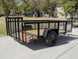 6.4x10 Dovetail Utility Trailer with 2ft Mesh Sides 3,500lb Axle - SLE Equipment - 4