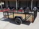6.4x10 Dovetail Utility Trailer with 2ft Mesh Sides 3,500lb Axle - SLE Equipment - 6