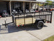 6.4x10 Dovetail Utility Trailer with 2ft Mesh Sides 3,500lb Axle - SLE Equipment - 7