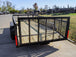 6.4x16 Tandem Dovetail Utility Trailer with 2ft Mesh Sides