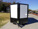 7x14 Enclosed Trailer White V - Nose Blackout Package (2) 3,500lb Axles - SLE Equipment - 2
