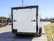 7x14 Enclosed Trailer White V - Nose Blackout Package (2) 3,500lb Axles - SLE Equipment - 6