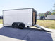 7x14 Enclosed Trailer White V - Nose Blackout Package (2) 3,500lb Axles - SLE Equipment - 14