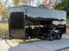 7x14 Enclosed Trailer Black V - Nose Blackout Package Storage (2) 3,500lb Axles - SLE Equipment - 1