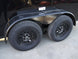 7x14 Enclosed Trailer Black V - Nose Blackout Package Storage (2) 3,500lb Axles - SLE Equipment - 9