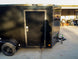 7x14 Enclosed Trailer Black V - Nose Blackout Package Storage (2) 3,500lb Axles - SLE Equipment - 17