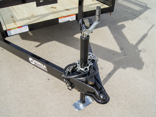 6.4x12 Dovetail Utility Trailer with Side Baskets (2) 3500lb Axles