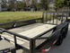 6.4x12 Dovetail Utility Trailer with Side Baskets (2) 3500lb Axles - SLE Equipment - 12