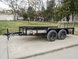 6.4x12 Dovetail Utility Trailer with 1ft Mesh Sides (2) 3,500lb Axles - SLE Equipment - 1