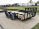 6.4x12 Dovetail Utility Trailer with 1ft Mesh Sides (2) 3,500lb Axles - SLE Equipment - 3