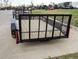 6.4x12 Dovetail Utility Trailer with 1ft Mesh Sides (2) 3,500lb Axles - SLE Equipment - 4