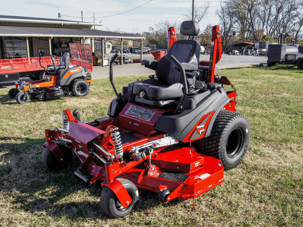 Ferris 72" ISX3300 (5902032) 38.5HP Kawasaki Zero Turn Mower Front View