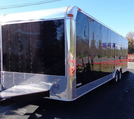 Enclosed Trailer 8.5'x26' Black - Cargo Car ATV Hauler Storage - SLE Equipment - 4