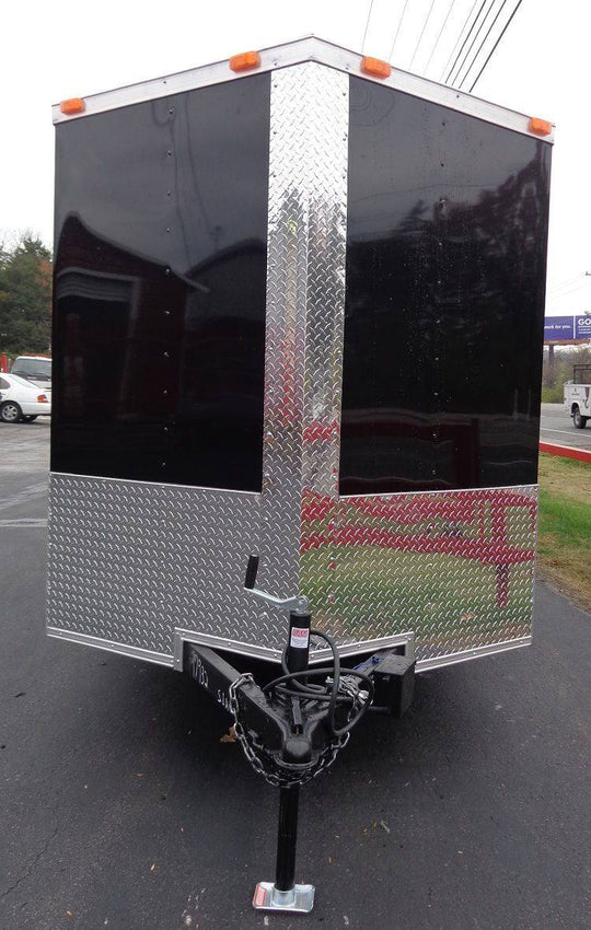 Enclosed Trailer 6'x16' Black - V - Nose Cargo Equipment Car ATV Storage - SLE Equipment - 2