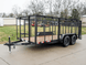 6.4x14 Dovetail Utility Trailer with 4ft Rails (2) 3500lb Axles - SLE Equipment - 1