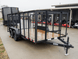 6.4x14 Dovetail Utility Trailer with 4ft Rails (2) 3500lb Axles - SLE Equipment - 6