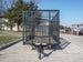 6.4x14 - 6ft Mesh Side Tandem Dovetail Utility Trailer Front