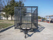 6.4x14 - 6ft Mesh Side Tandem Dovetail Utility Trailer Front