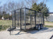 6.4x14 - 6ft Mesh Side Tandem Dovetail Utility Trailer Front