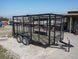 6.4x14 - 6ft Mesh Side Tandem Dovetail Utility Trailer Front