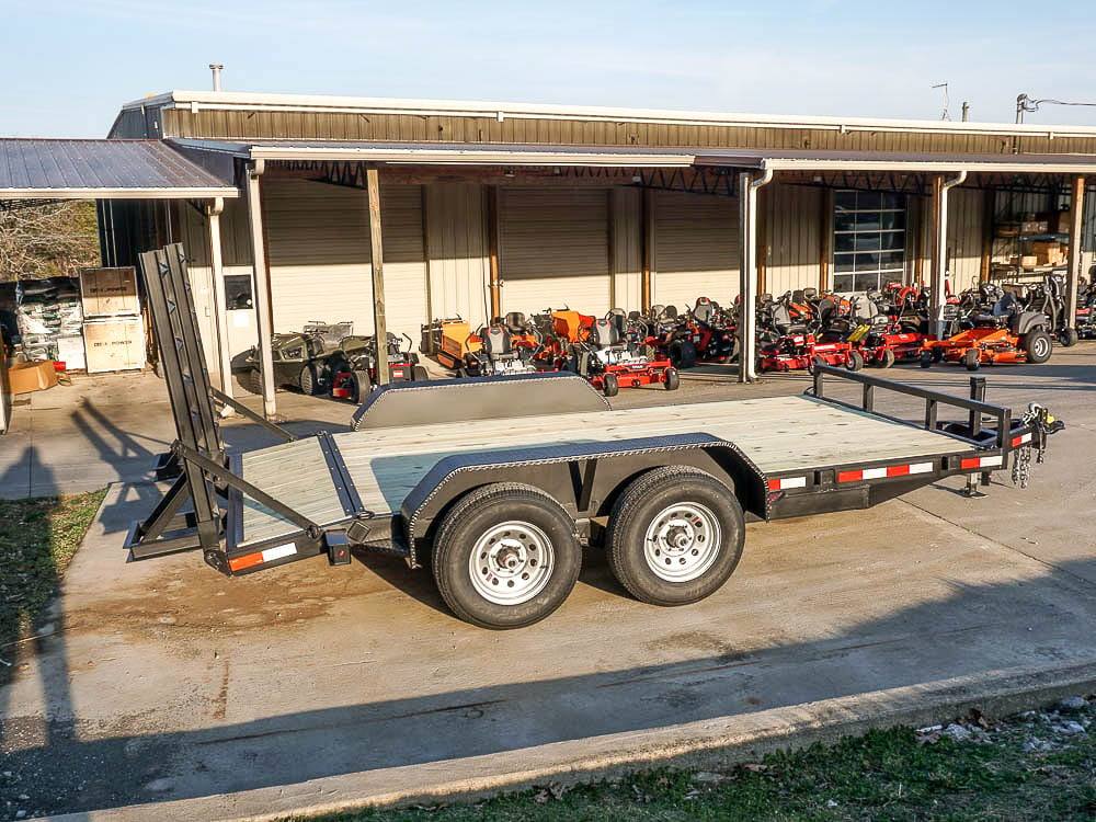 7x14 Equipment Trailer Dovetail 5' Ramps