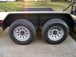 7x14 IBeam Equipment Trailer (2) 5200lb Axles with Stand-Up Ramps