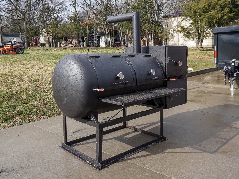 BBQ Smoker 250 Gallon Reverse Flow Patio BBQ Cooker Grill Box