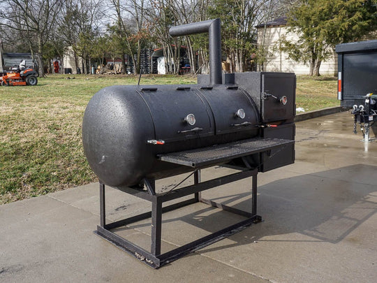 BBQ Smoker 250 Gallon Reverse Flow Patio BBQ Cooker Grill Box