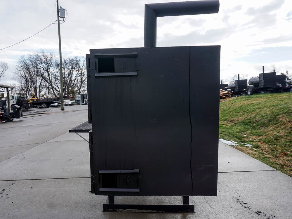 BBQ Smoker 250 Gallon Reverse Flow Patio BBQ Cooker Grill Box