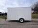 6' X 12' White Enclosed V - Nose Trailer with Diamond Plate Floor Storage - SLE Equipment - 5