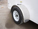 6' X 12' White Enclosed V - Nose Trailer with Diamond Plate Floor Storage - SLE Equipment - 12