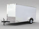 6x12 V - Nose Enclosed Trailer with Ramp and Side Door (1) 3,500lb Axle - SLE Equipment - 1