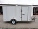 6x12 V - Nose Enclosed Trailer with Ramp and Side Door (1) 3,500lb Axle - SLE Equipment - 7