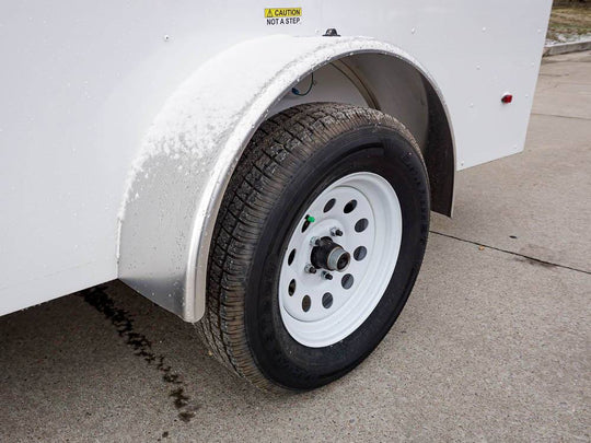 6x12 V - Nose Enclosed Trailer with Ramp and Side Door (1) 3,500lb Axle - SLE Equipment - 15