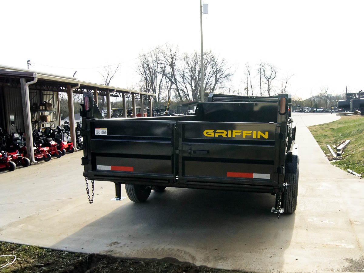 7x16 Gooseneck Telescopic Dump Trailer with 2ft Sides (2) 7K Axles