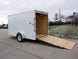 6x12 V - Nose Enclosed Trailer with Ramp and Side Door (1) 3,500lb Axle - SLE Equipment - 9