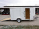 6x12 V - Nose Enclosed Trailer with Ramp and Side Door (1) 3,500lb Axle - SLE Equipment - 8