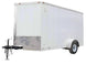 7x12 V - Nose Enclosed Trailer 3,500lb Axle with Ramp and Brakes - SLE Equipment - 1