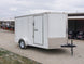 7x12 V - Nose Enclosed Trailer 3,500lb Axle with Ramp and Brakes - SLE Equipment - 7