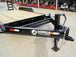 7x14 IBeam Equipment Trailer (2) 7K Axles with Stand-Up Ramps