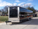 Enclosed Trailer 8.5'x24' Black Front Side Angled