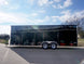 Enclosed Trailer 8.5'x24' Black Front Side Angled