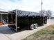 Enclosed Trailer 8.5'x24' Black Front Side Angled