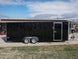 Enclosed Trailer 8.5'x24' Black Front Side Angled