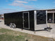 Enclosed Trailer 8.5'x24' Black Front Side Angled