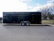 Enclosed Trailer 8.5'x24' Black Front Side Angled