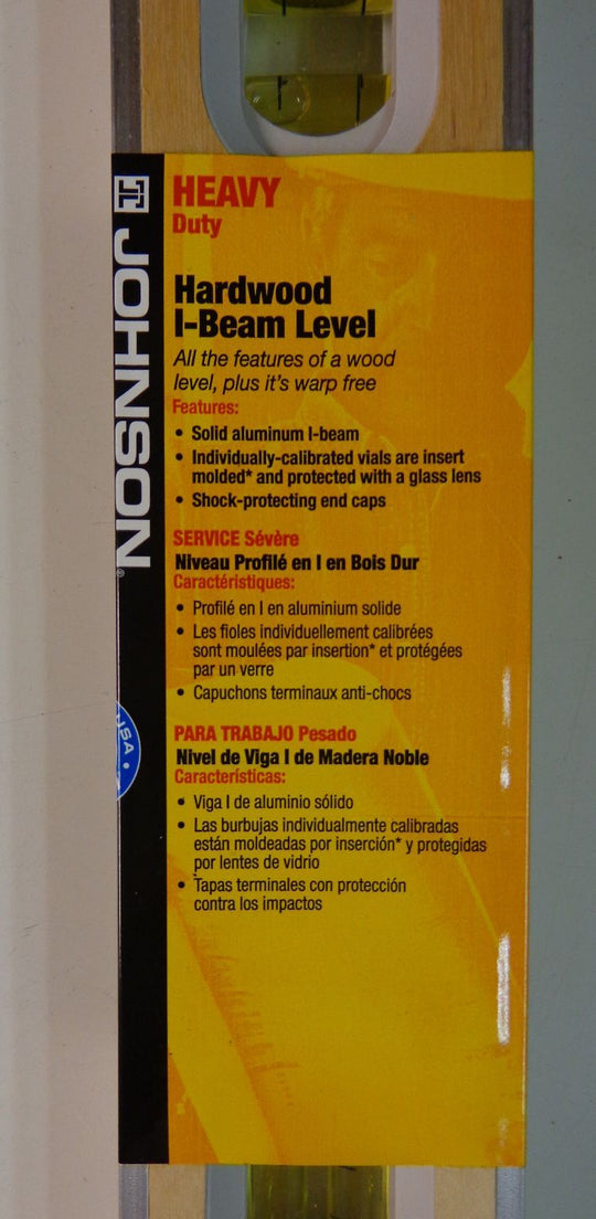 Johnson Level 24 in. Hardwood Aluminum I-Beam Level