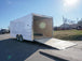 Enclosed Trailer 8.5' x 20' White Side Angled View