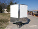 Enclosed Trailer Custom 7'x18' White Tandem Axle with Ramp and E - Tracks Storage - SLE Equipment - 1