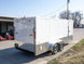 Enclosed Trailer Custom 7'x18' White Tandem Axle with Ramp and E - Tracks Storage - SLE Equipment - 6